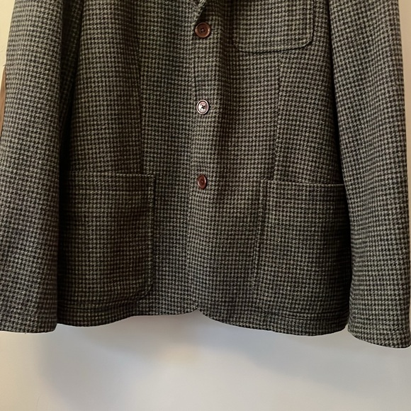 American Eagle The Legendary Blazer Gray Brown Wool Blazer Size XL - Picture 4 of 15